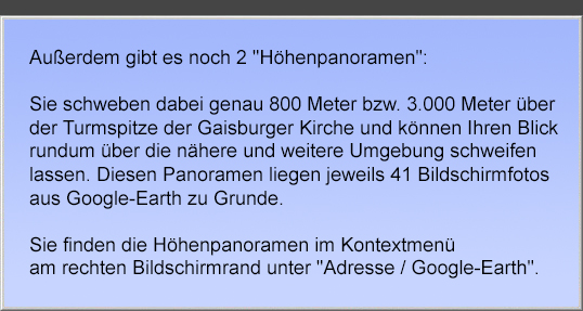 Hinweis auf verf gbare H henpanoramen